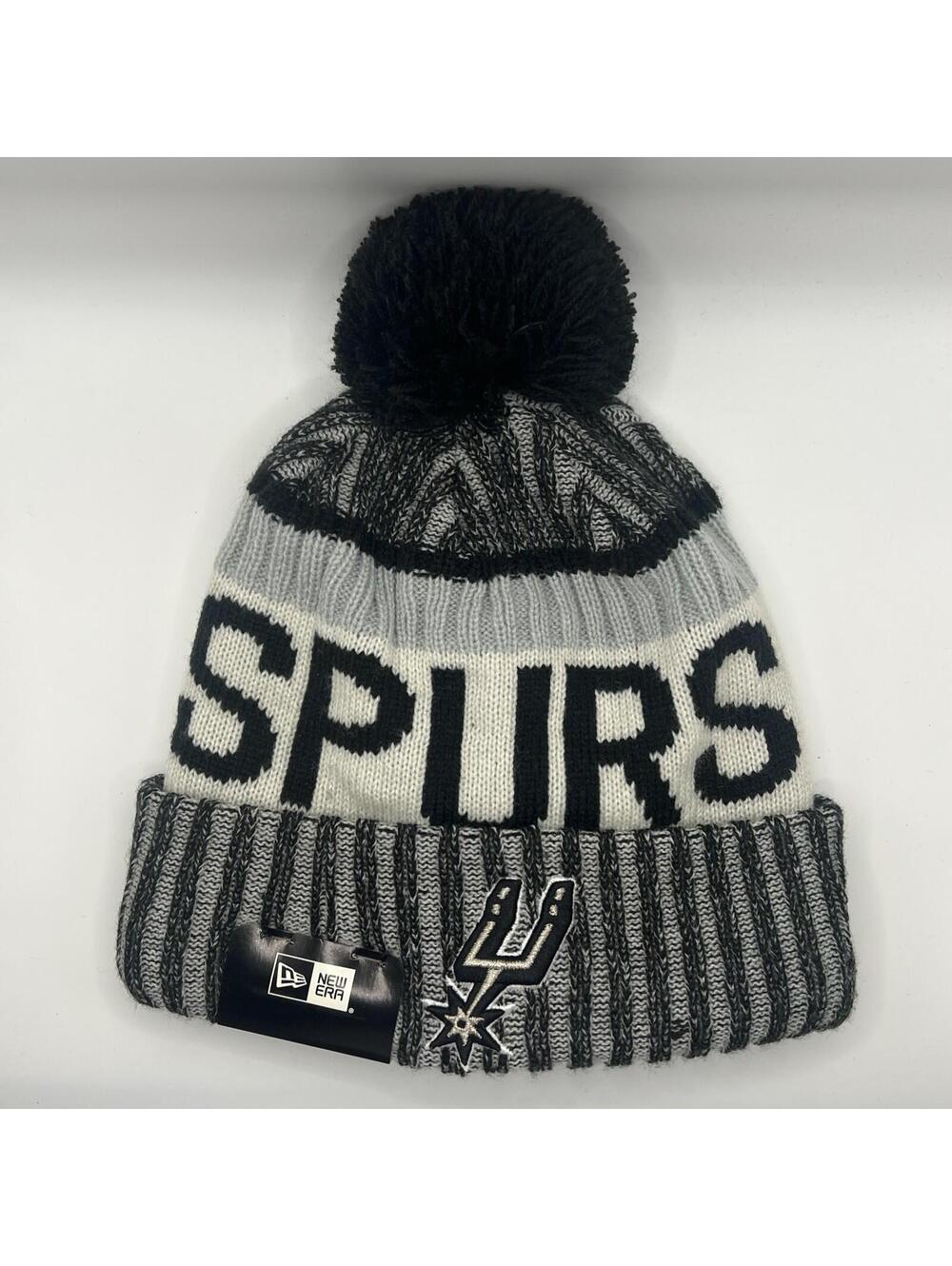 Authentic New Era San Antonio Spurs Sideline 2017 Cold Winter Sport Knit Hat